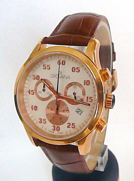 Společenský luxusní švýcarský chronograf - hodinky Grovana 1203.9