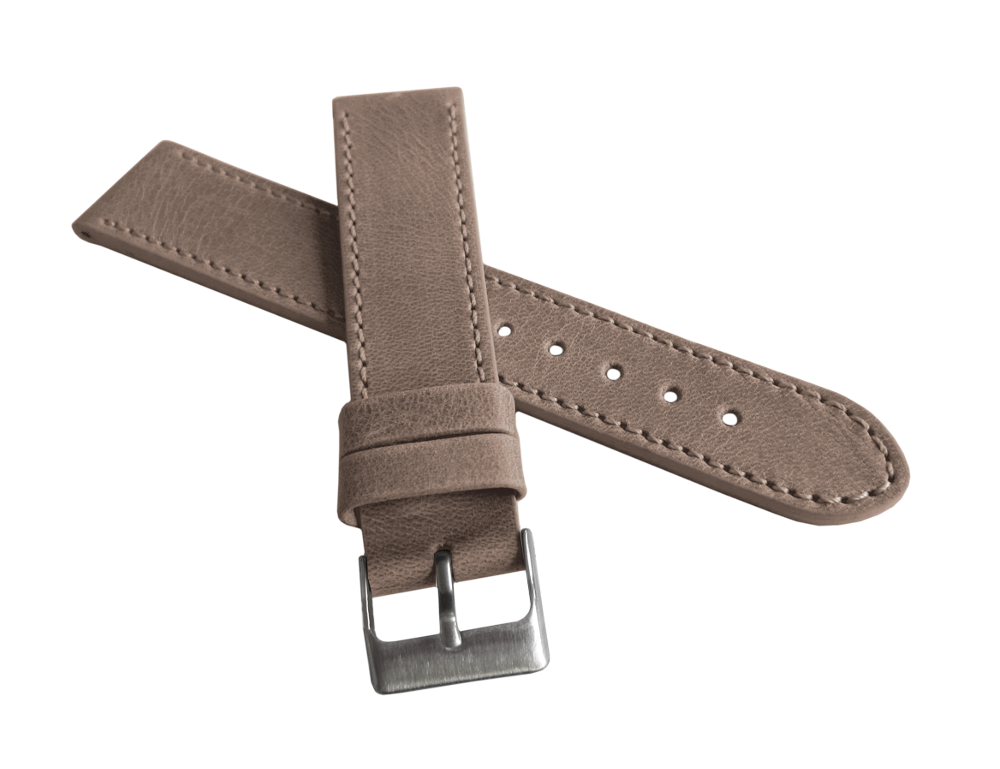Béžový prošitý řemínek LAVVU SPORT z luxusní kůže Top Grain - 20mm LSAUF20