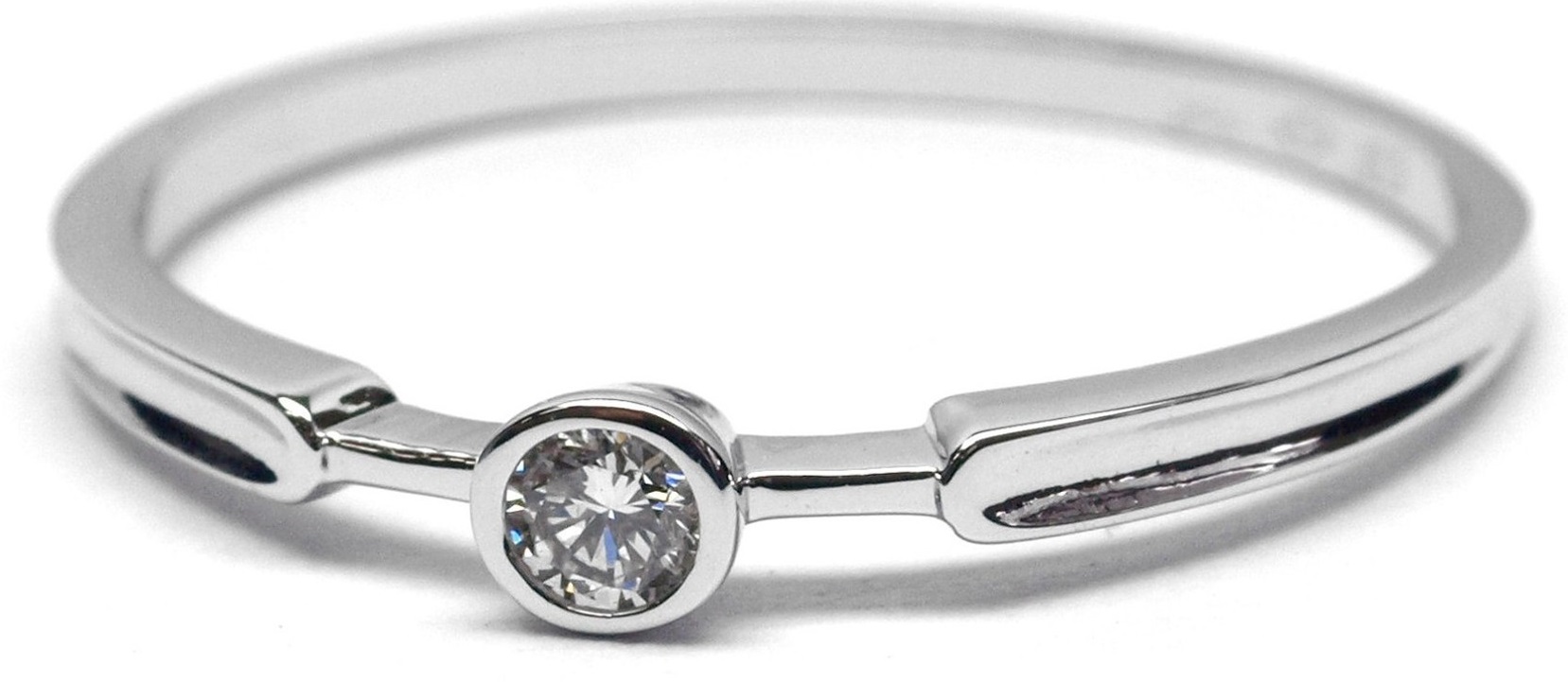 Klenoty Budín Luxusní diamantový zásnubní prsten s diamantem - libovolná velikost J-28240-17