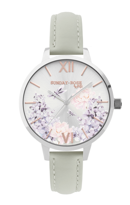 Dámské luxusní designové hodinky SUNDAY ROSE Spirit LILAC SUN-S07