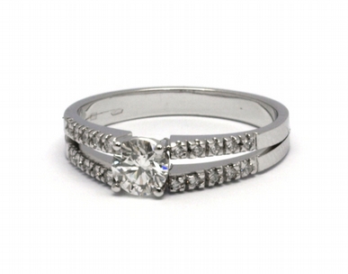 Luxusní diamantový prsten s přírodními diamanty 585/2,65 gr J-20860-12 POŠTOVNÉ ZDARMA!