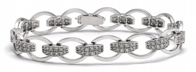 Luxusní diamantový zlatý náramek s broušenými pravými diamanty 585/16,48gr J-20 POŠTOVNÉ ZDARMA!