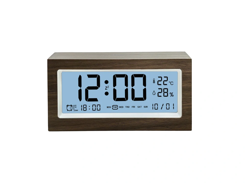 JVD Svítící digitální budík JVD SB2896 v imitaci dřeva