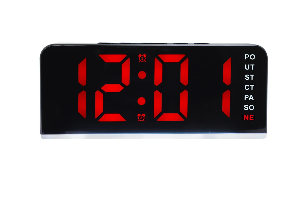 JVD Digitální budík do sítě s červenými číslicemi JVD SB8033.3