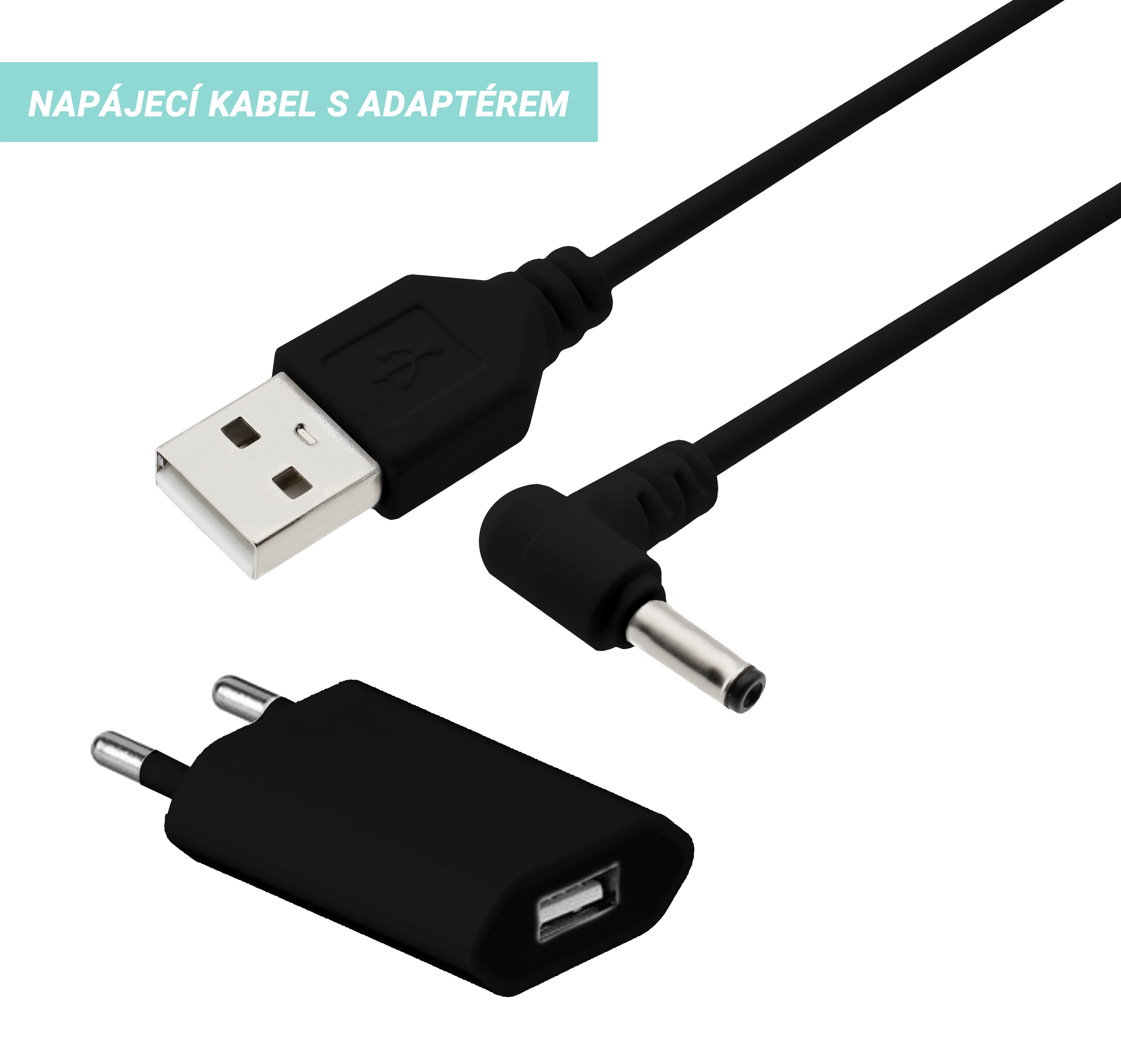 Digitální budík do sítě JVD SB3212.2 s teploměrem, USB nabíjením a světelným senzorem