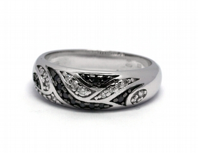Luxusní zásnubní diamantový prsten černé diamanty 585/4,69 gr J-21073-12 POŠTOVNÉ ZDARMA!