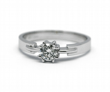 Zásnubní luxsní prsten s přírodním diamantem 585/2,78 gr J-22232-13 POŠTOVNÉ ZDARMA!