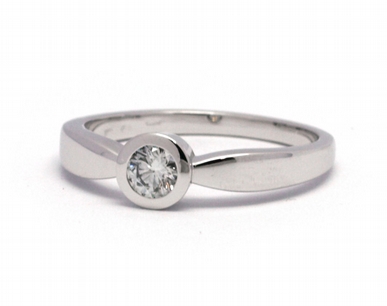 Mohutný zásnubní prsten s přírodním diamantem 585/2,89  gr J-21037-12 POŠTOVNÉ ZDARMA!