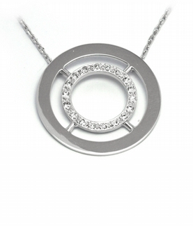 Šperkový diamantový náhrdelník s přírodními diamanty 585/3,86 gr J-21390-12 POŠTOVNÉ ZDARMA!