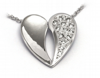 Zlatý diamantový náhrdelník s přírodními diamanty 585/3,02 gr J-21273-12 POŠTOVNÉ ZDARMA!