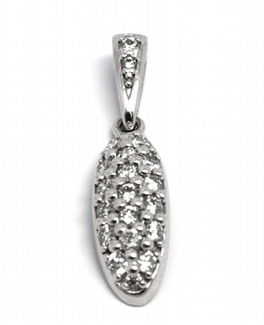 Diamantový zlatý přívěsek s přírodními diamanty 585/1,28 gr J-17951-12 POŠTOVNÉ ZDARMA!