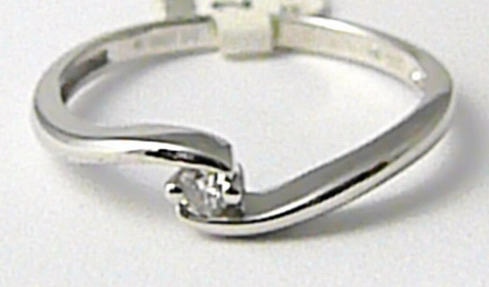 Klenoty Budín Zásnubní diamantový prsten s diamantem 1ks 0,05ct vel. libovolná 3860019