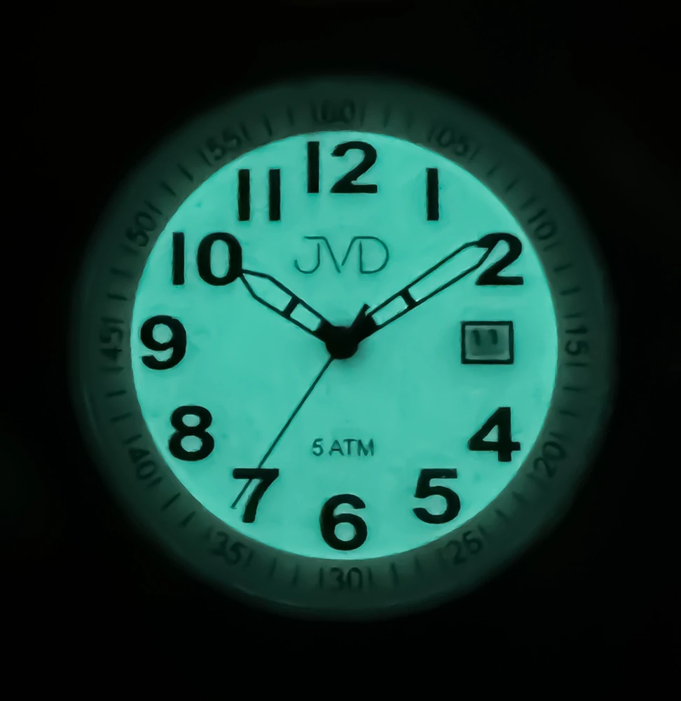 JVD Pánské černé ocelové voděodolné hodinky JVD J1132.2