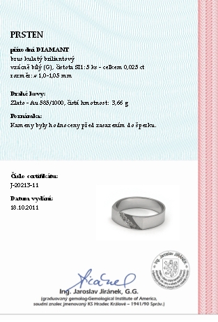 Luxusní diamantový prsten s přírodními diamanty 585/3,66 gr J-20213-11 POŠTOVNÉ ZDARMA!