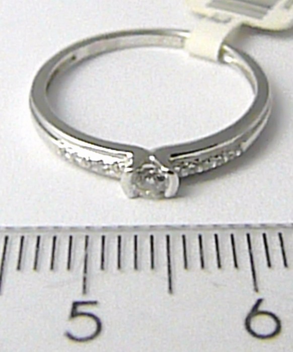Klenoty Budín Zásnubní zlatý diamantový prsten posetý diamanty 11ks vel.49 3860829