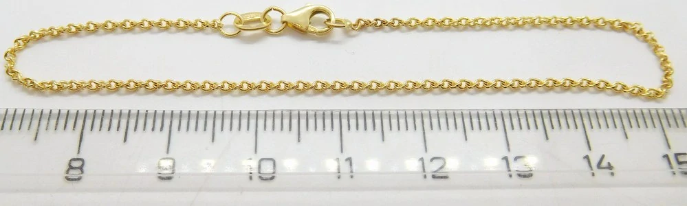 Klenoty Budín Dámský pevný zlatý náramek ze žlutého zlata 585/1,45gr 18cm HK7150