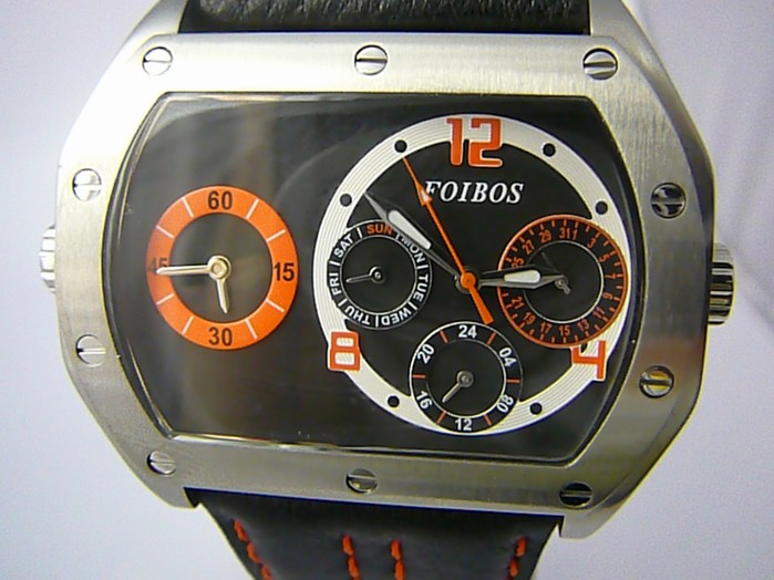Foibos Mohutné pánské voděodolné hodinky Foibos 11323 chronograf - 5ATM POŠTOVNÉ ZDARMA!!