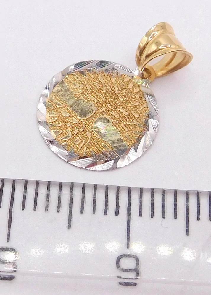 Klenoty Budín Dámský zlatý přívěsek strom života z bílého a žlutého zlata 585/0,45gr HK3288