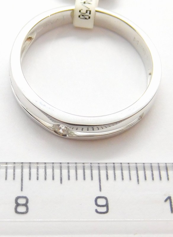 Klenoty Budín Masivní diamantový prsten z bílého zlata s diamantem 585/3,12gr vel.57 3861193
