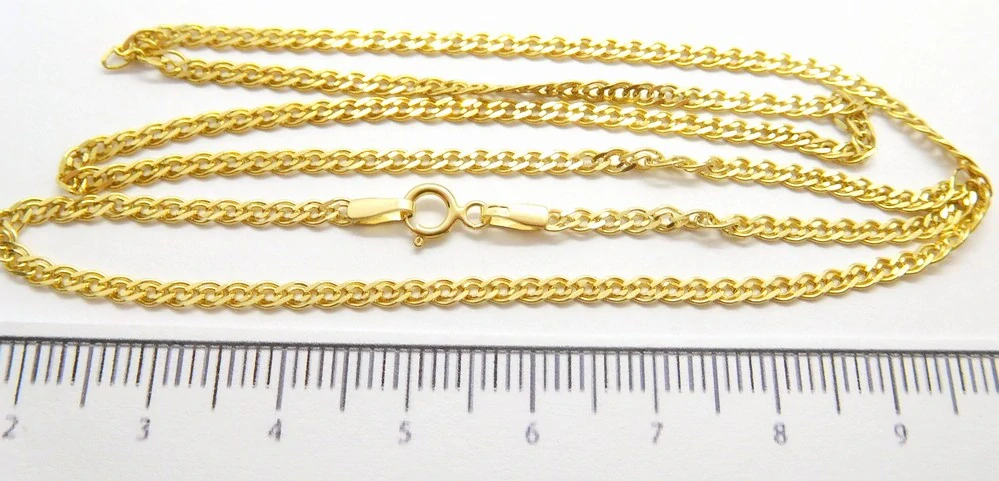 Klenoty Budín Mohutný unisex zlatý řetízek ze žlutého zlata 50cm 585/4,33gr HK6280