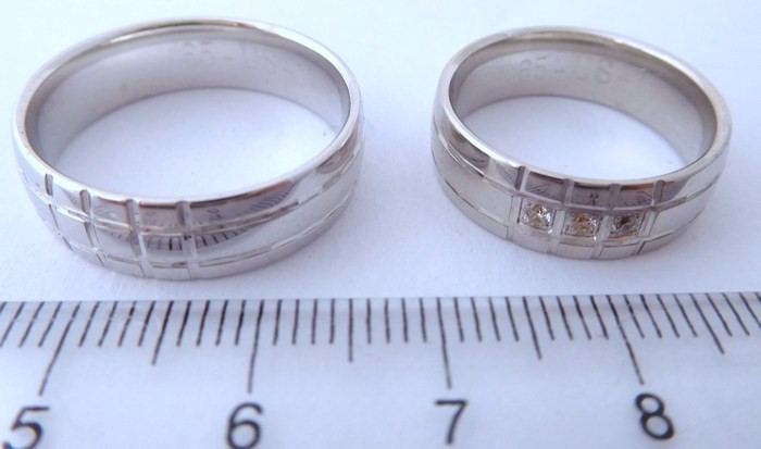 Exkluzivní stříbrné snubní prsteny Couple 925/1000 65US1
