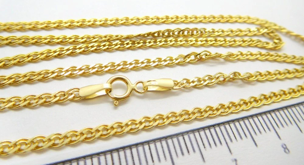 Klenoty Budín Mohutný unisex zlatý řetízek ze žlutého zlata 50cm 585/4,33gr HK6280