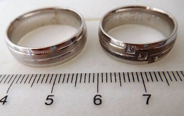 Exkluzivní zlaté snubní prsteny Couple 585/1000 65UE3M