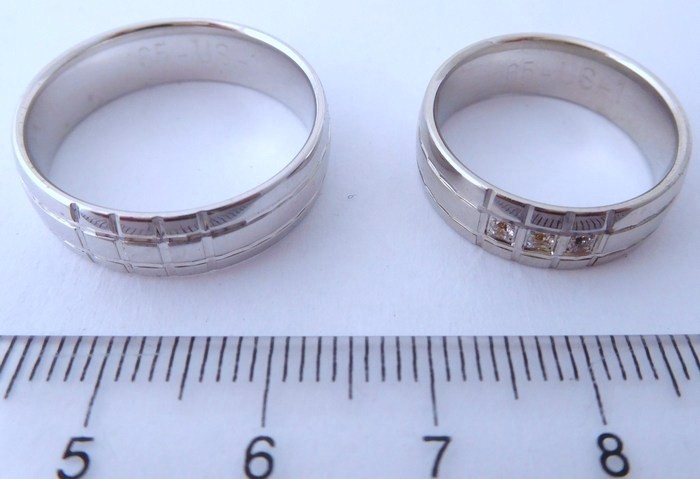 Exkluzivní stříbrné snubní prsteny Couple 925/1000 65US1