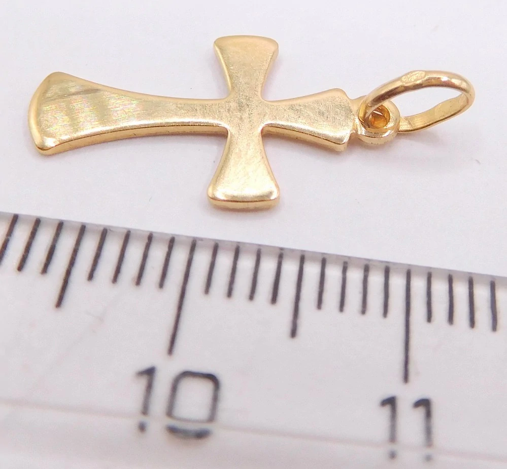 Klenoty Budín Dámský zlatý přívěsek křížek 585/0,71gr HK3285