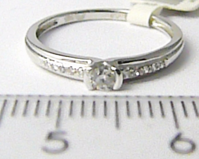 Klenoty Budín Zásnubní zlatý diamantový prsten posetý diamanty 11ks vel.49 3860829