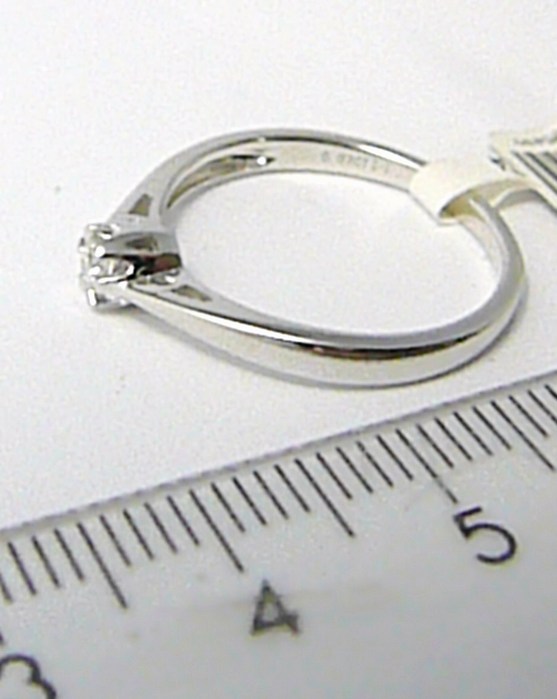 Klenoty Budín Zásnubní diamantový prsten z bílého zlata 0,07ct vel.libovolná 3861313