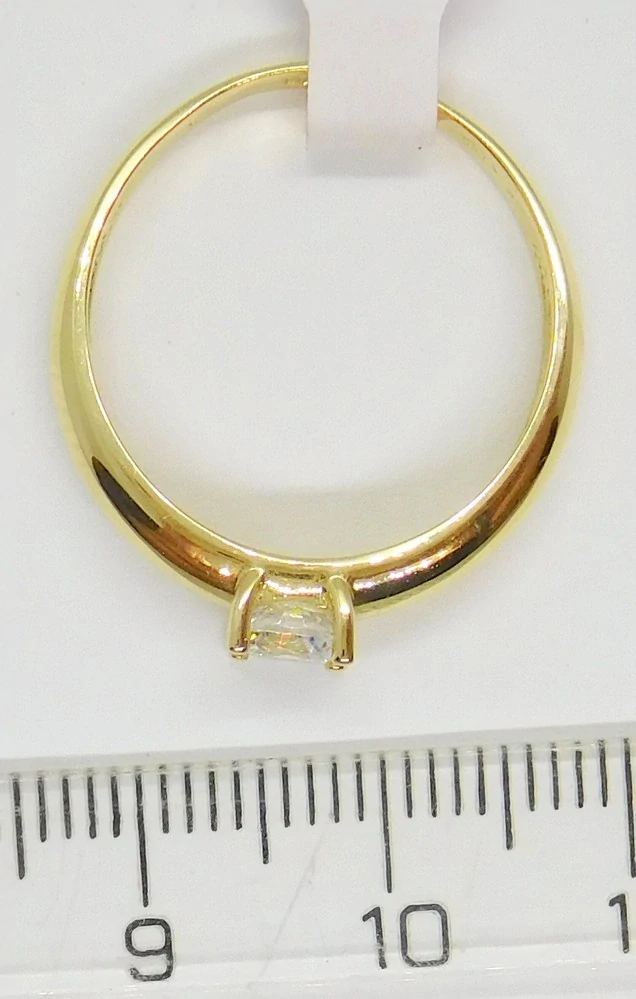 Klenoty Budín Zásnubní dámský zlatý prsten 585/2,14gr vel. 57 HK1236