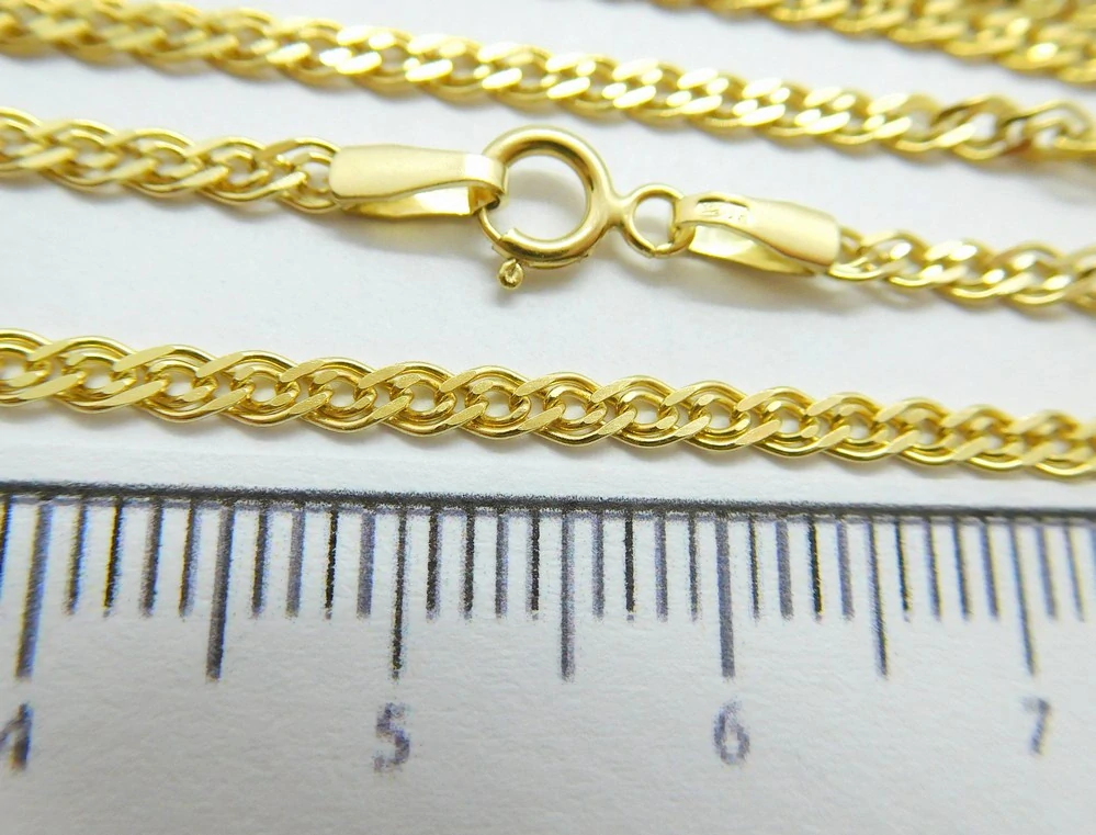 Klenoty Budín Mohutný unisex zlatý řetízek ze žlutého zlata 50cm 585/4,33gr HK6280