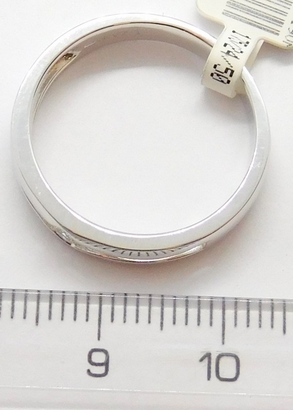 Klenoty Budín Masivní diamantový prsten z bílého zlata s diamantem 585/3,12gr vel.57 3861193