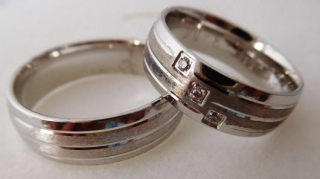 Exkluzivní stříbrné snubní prsteny Couple 925/1000 65UE3M