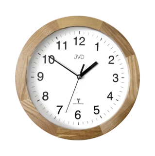 JVD Dřevěné rádiem řízené nástěnné hodiny JVD NR19019.1