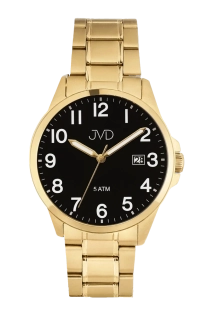 JVD Pánské voděodolné ocelové zlacené hodinky JVD J1131.12