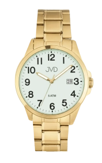 JVD Pánské voděodolné ocelové zlacené hodinky JVD J1131.13