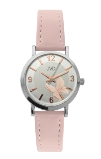 JVD Dívčí růžové dětské náramkové hodinky JVD J7148.28
