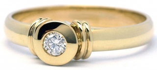 Klenoty Budín Luxusní diamantový zásnubní prsten s diamantem - libovolná velikost J-28928-17