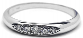 Klenoty Budín Luxusní diamantový zlatý prsten s diamantem - libovolná velikost J-28239-17