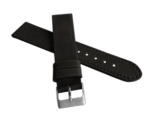 Polstrovaný černý prošitý řemínek LAVVU SPORT z luxusní kůže Top Grain LSAUB18
