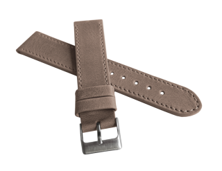 Béžový prošitý řemínek LAVVU SPORT z luxusní kůže Top Grain - 24mm LSAUF24
