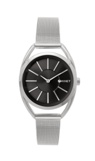Stříbrno-černé dámské hodinky MINET ICON SILVER BLACK MESH MWL5017
