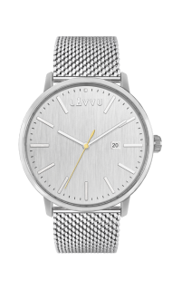 Stříbrné pánské hodinky LAVVU COPENHAGEN MESH LWM0177