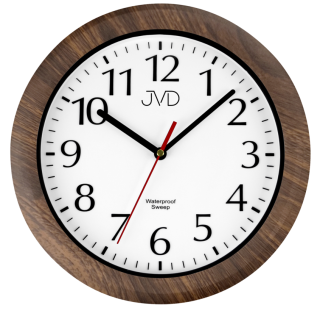 Hnědé koupelnové saunové hodiny JVD quartz SH494.2