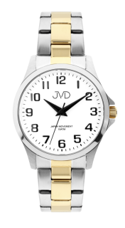 Dámské čitelné vodotěsné nerezové hodinky JVD J4190.3