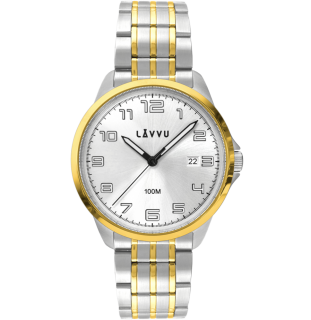LAVVU Stylové pánské hodinky LAVVU SORENSEN Gold LWM0203
