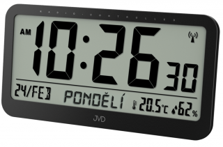JVD Obrovské velké rádiem řízené nástěnné digitální hodiny JVD RB9359.1