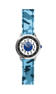 CLOCKODILE Modré chlapecké dětské hodinky CLOCKODILE ARMY s maskáčovým vzorem CWB0030 